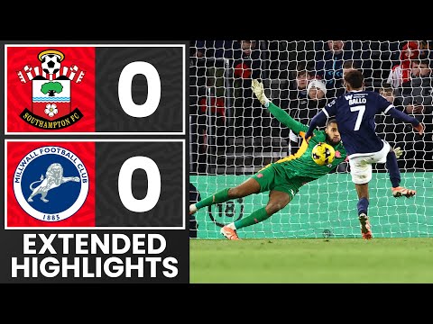 EXTENDED HIGHLIGHTS: Southampton 0-0 Millwall | Championship
