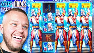 MY MOST INSANE ZEUS VS HADES GODS OF WAR WIN EVER!! (Big Win!?)