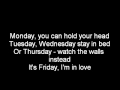 The Cure-Its Friday I'm in Love-Lyrics