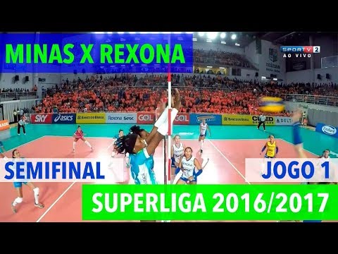 Minas x Rexona - Semifinal (JOGO 1) - Superliga de Vôlei Feminino 2016-2017