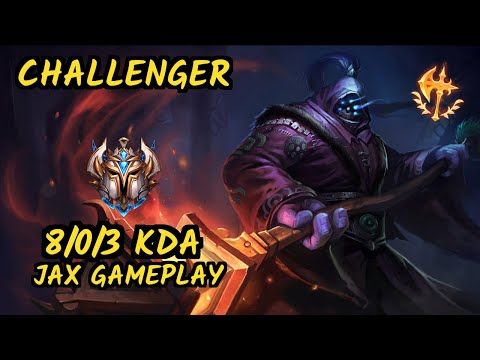 TF Blade (JAX) vs OLAF  - 8/0/3 KDA TOP CHALLENGER GAMEPLAY - EUW
