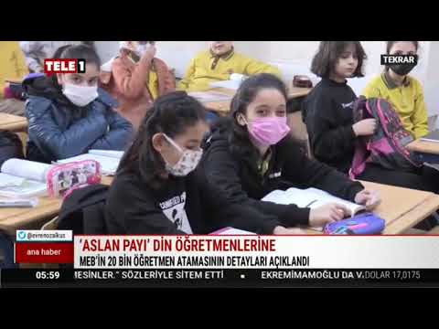 Genel Başkanımız Kadem Özbay, MEB tarafından açıklanan 20 Bin Öğretmen atama duyurusundaki Kontenjan Dağılımını Tele1 Tv`ye değerlendirdi.  | EĞİTİM İŞ