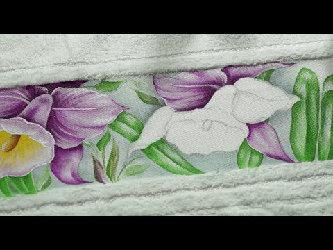 Como Pintar Orquídea no Tecido | Parte 1