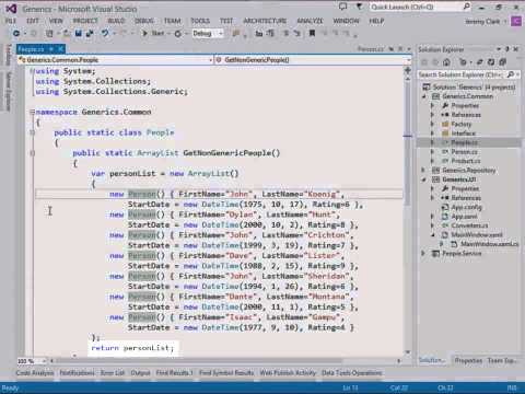 JeremyBytes   C# Generics   Part 1  Collections