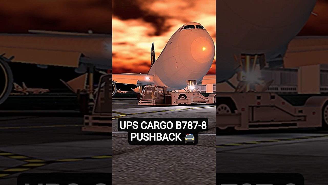 UPS cargo Boeing 747-8 #aviation #flight #ups #b747 #avgeek #pushback #cargo