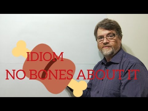English Tutor Nick P Idioms (265) No Bones About It