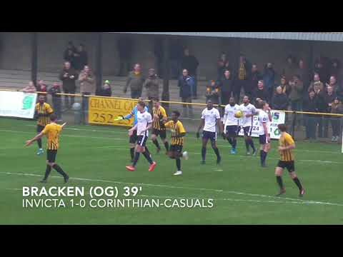 Highlights | Folkestone Invicta 3-1 Corinthian-Casuals | Isthmian Premier Division