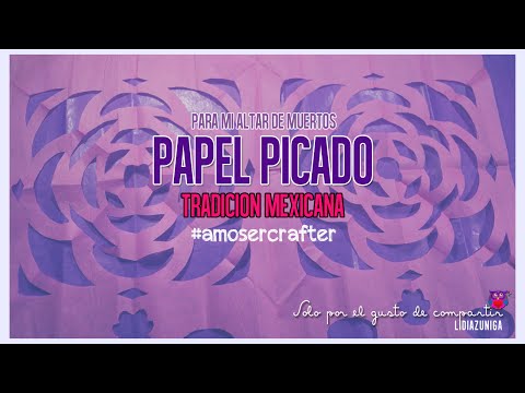 Como Hacer Flores Con Papel Picado