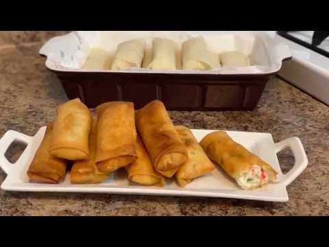 Crab Rangoon Eggrolls- No one can resist this delicious twist on a classic CRAB RANGOON