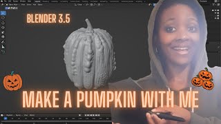 Model And Sculpt A Pumpkin With Me (Blender 3.5) Timelapse