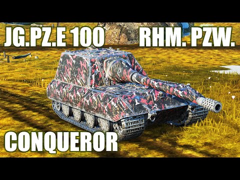 Jg.Pz.E100, Conqueror & Rhm. Pzw. ● WoT Blitz