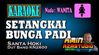 Download lagu SETANGKAI BUNGA PADI || Santa Hoky || KARAOKE Nada WANITA mp3