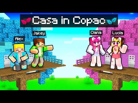 Casa in COPAC de *FETE vs BAIETI* pe Minecraft...