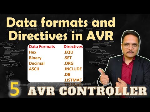 Data Formats and Directives in AVR Microcontroller