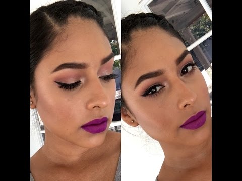 Spring Inspired Makeup | Bold Purple Lip | Talk Through Tutorial