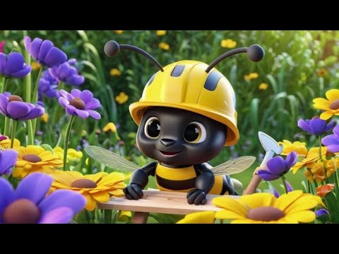 Benny Bee Builds a Slide | Construction Song for Kids | Fun Building Rhyme for Toddlers
