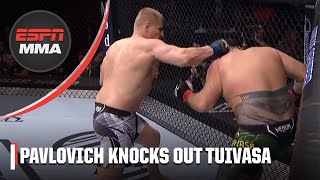 Sergei Pavlovich knocks out Tai Tuivasa in first round #UFCOrlando | ESPN MMA