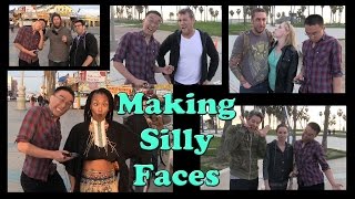 Silly Faces With Random People - Venice Beach