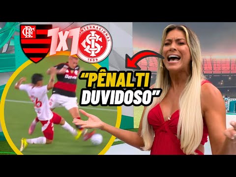 Olha o que a RENATA FAN FALOU sobre FLAMENGO 1X1 INTERNACIONAL | ANÁLISE de PÊNALTI | Jogo Aberto