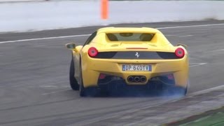 Ferrari 458 Spider - DRIFTS, Accelerations & Downshifts!