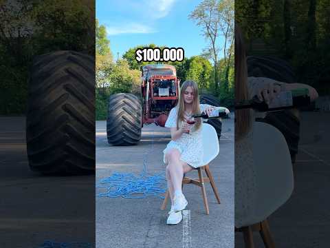 $100,000 Monster Truck vs Girl in Texas 🇺🇸