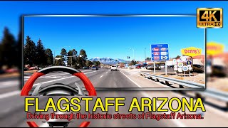 Flagstaff  ARIZONA USA | Driving through the historic streets of Flagstaff Arizona.