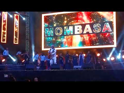 BOAZ DANKEN ON STAGE AT VOK GROUNDS MOMBASA