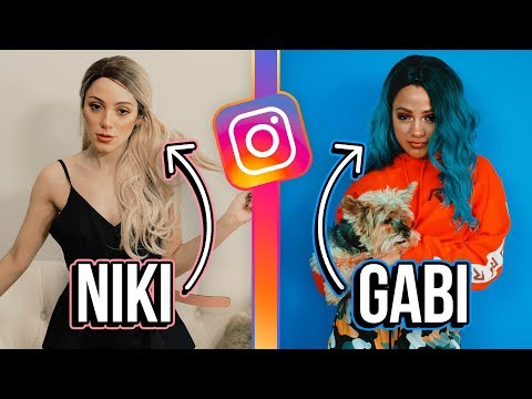 Twins Copy Eachother's Instagrams for a Week! Niki and Gabi Video
