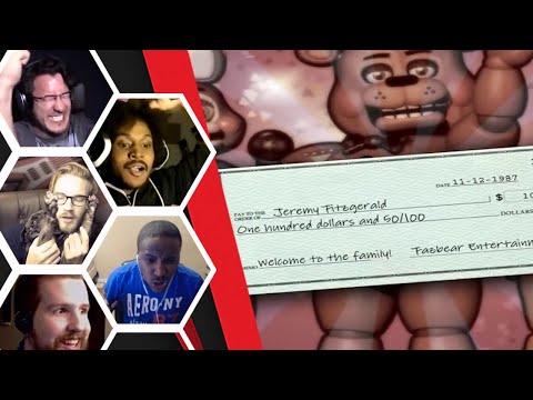 Lets Player's Reaction To Beating Night 5 & 6 - Five Nights At Freddy's 2