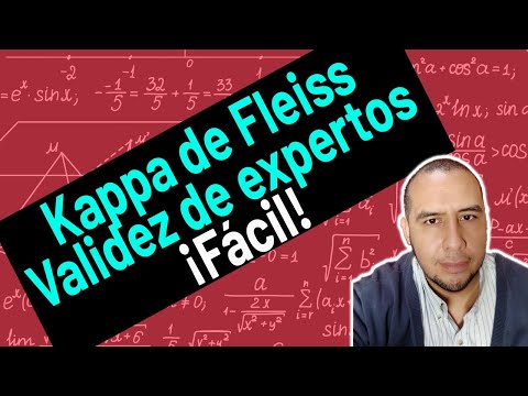 Válida un INSTRUMENTO por EXPERTOS Kappa de Fleiss usando el programa SPSS