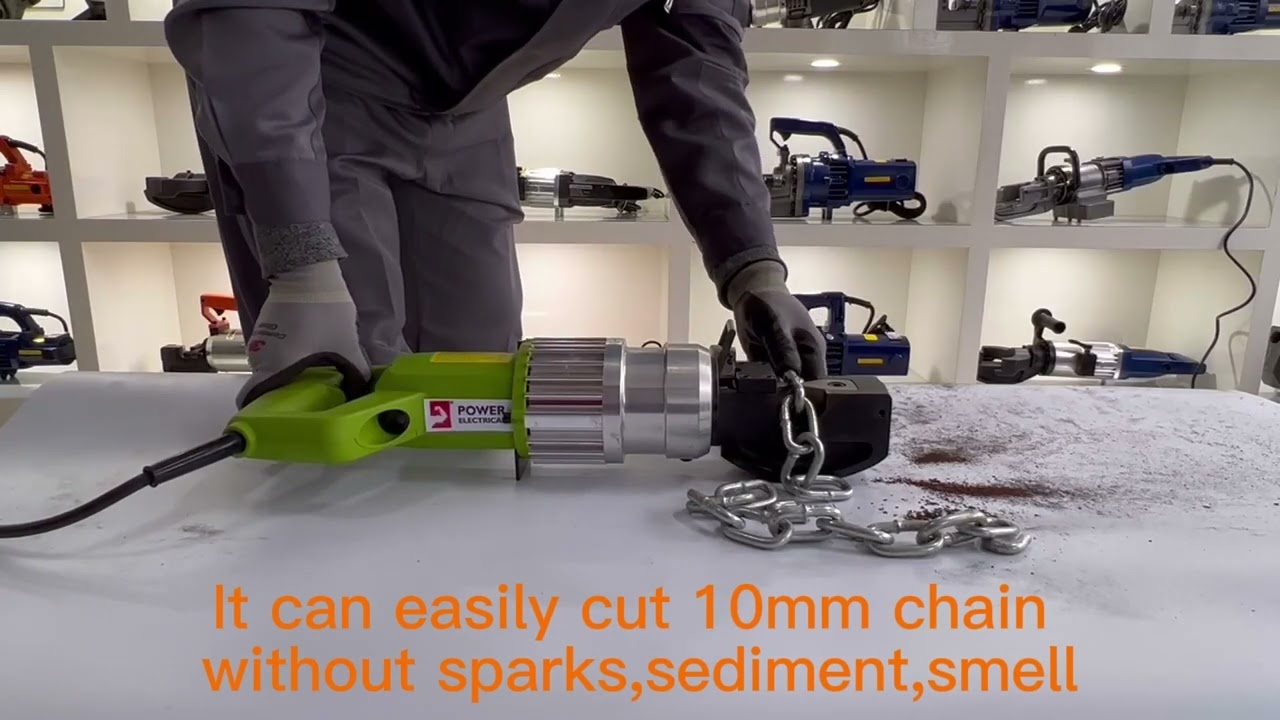 RD-10 electro-hydraulic chain cutter cutting chain video