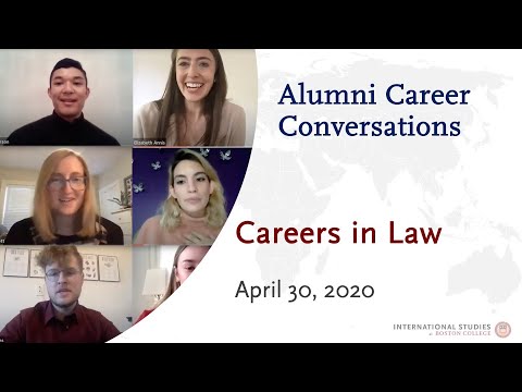 Alumni Career Conversation: Law (April 2020)