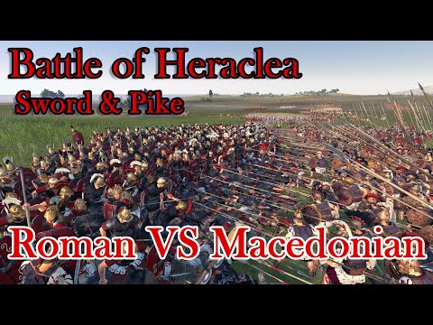 Roman legion  VS  Macedonian Pike Phalanx | Battle of Heraclea | Total war: Rome II CINEMATIC