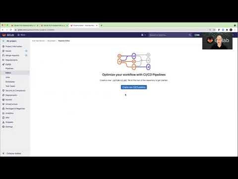 Prepopulate the CI/CD pipeline editor with an initial template
