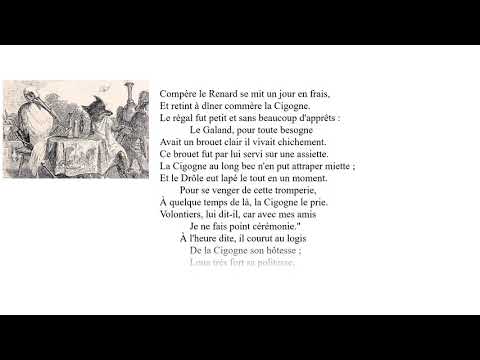 Le renard et la cigogne J.La Fontaine podcastLe texte en intégrale I