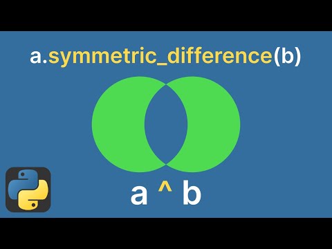 Python Python Sets Difference Vs Symmetric_difference