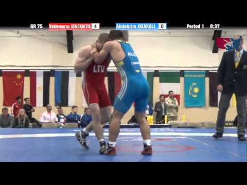 75 KG Bronze - Valdemaras Venckaitis (LTU) vs Abdekrim Ouakali (ALG)