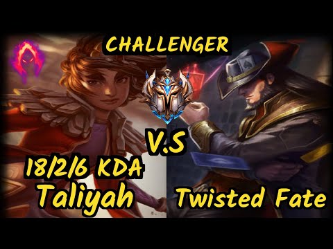 PNG Tinowns (TALIYAH) vs TWISTED FATE - 18/2/6 KDA MID CHALLENGER GAMEPLAY - BR