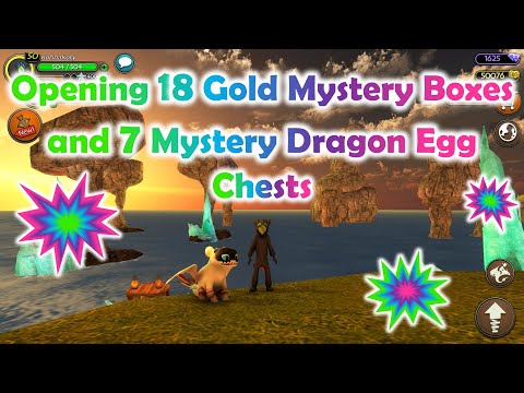 Opening 18 Gold Mystery Boxes and 7 Mystery Dragon Egg Chests - School of Dragons