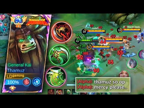 THAMUZ NEW SEASON BEST BUILD AND EMBLEM | UNKILLABLE THAMUZ BUILD SEASON 37