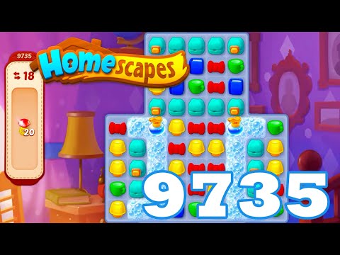 Homescapes Level 9735 HD 3 - match puzzle game | Gameplay Walkthrough | android | GameGo Game | IOS