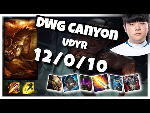 Udyr vs Volibear DWG Canyon JUNGLE (12/0/10) - v11.3