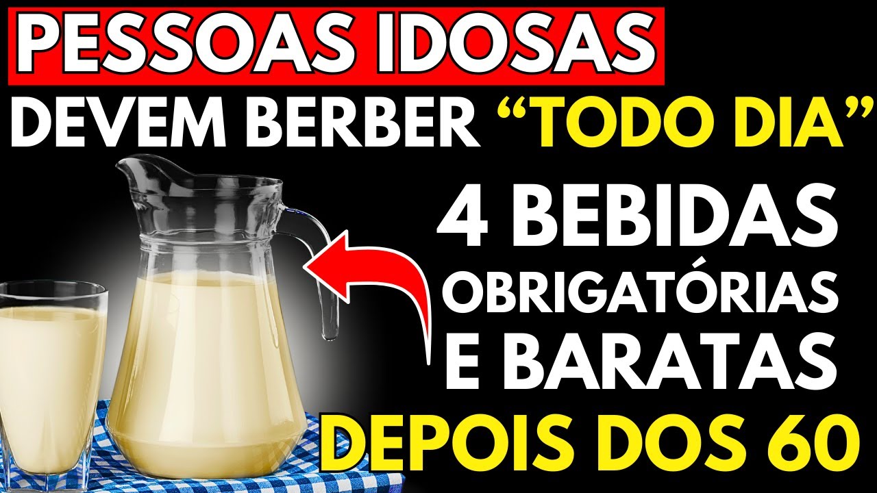 4 Bebidas Naturais OBRIGATÓRIAS para quem tem Mais de 60 ANOS!