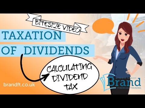 Taxation of Dividends - 2022/23 How to calculate dividend tax CII R02, R03, R06, J02, AF1, AF4, AF5