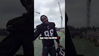 REDBLACKS players with RNation a happy Father’s Day
