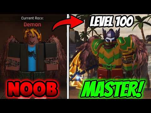 NOOB to PRO Using ONLY Demon Race in The Forge… (Roblox)