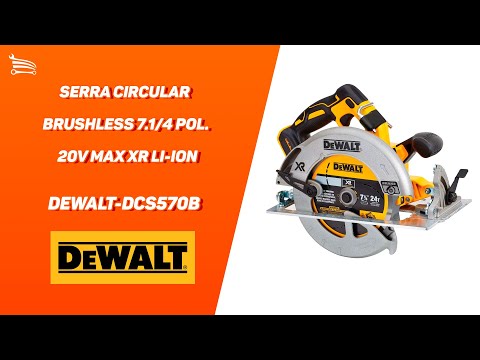 Serra Circular Brushless 7.1/4 Pol. 20V Max XR Li-Ion sem Bateria e Carregador - Video