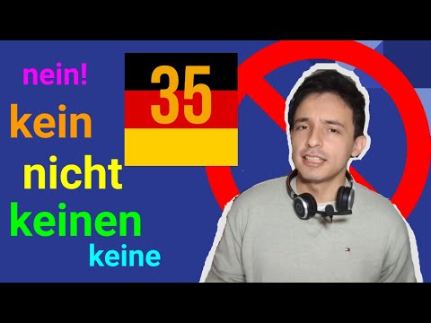 Learn to Negate in German Quickly and Easily! - Negation - Learn German (Lesson 35)