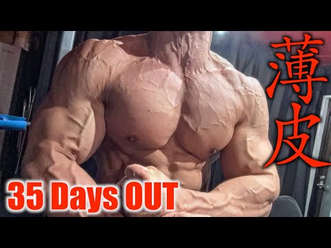 決戦まで35日！！上半身はほぼ仕上がった！！！待ってろ日本クラス別！！！