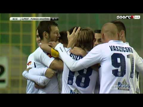 Szakály Dénes gólja az Újpest FC - Puskás Akadémia FC mérkőzésen